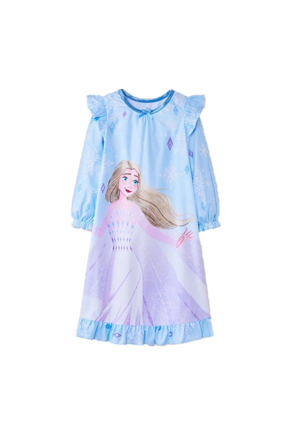 Granny Flannel Night Gown - Elsa & Anna, 2T