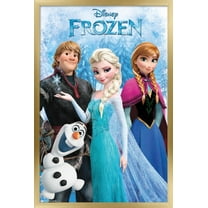 Disney Frozen - Group Wall Poster, 14.725" x 22.375", Framed