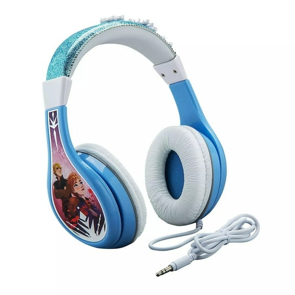 Disney Frozen Kids Headphones, Volume Limiting, Line-In Jack, Adjustable, Pink