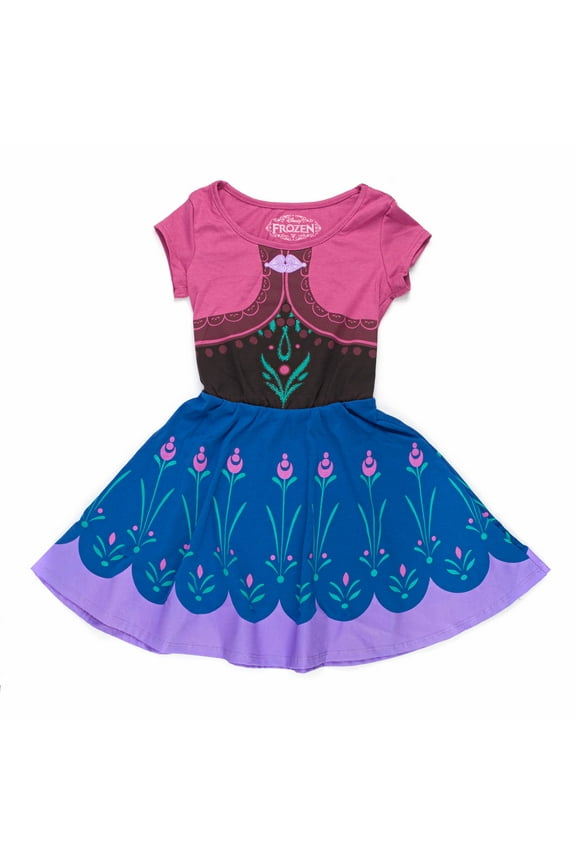 Disney's Frozen "I Am Anna" Girls Skater Dress X-Large Female