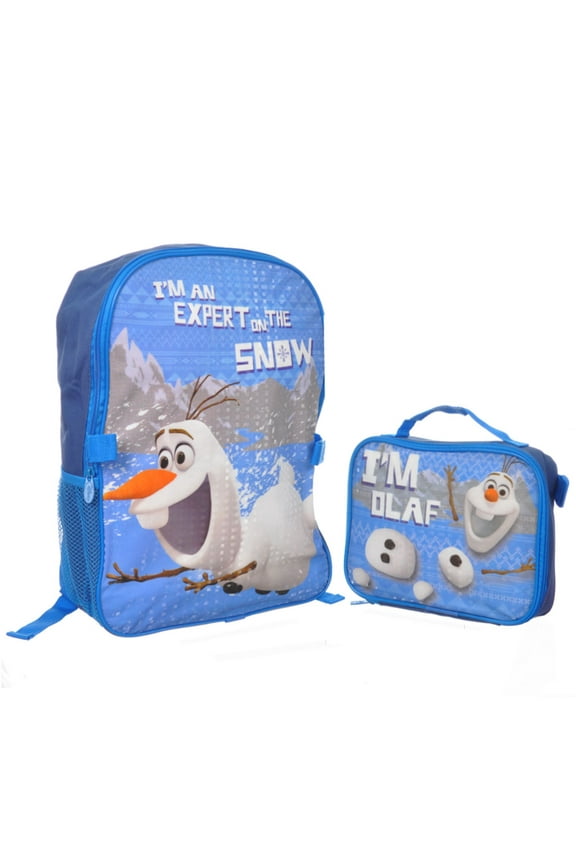 Frozen "I'M Olaf" Backpack With Lunchbox - Blue, One Size