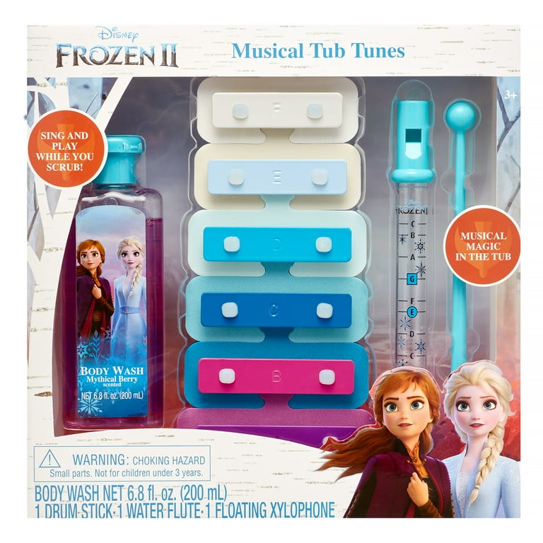 Disney Frozen II 4 Piece Musical Tub Tunes Bath Set with Xylophone