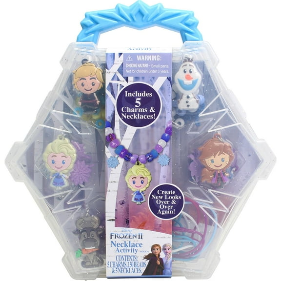 Disney: Frozen II DIY Necklace Activity Set with Charms & Beads, Kids Ages 3+