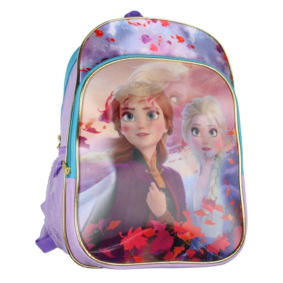 Disney Frozen II Elsa And Anna 2-Image Lenticular Kids 16" Backpack Tote Bag