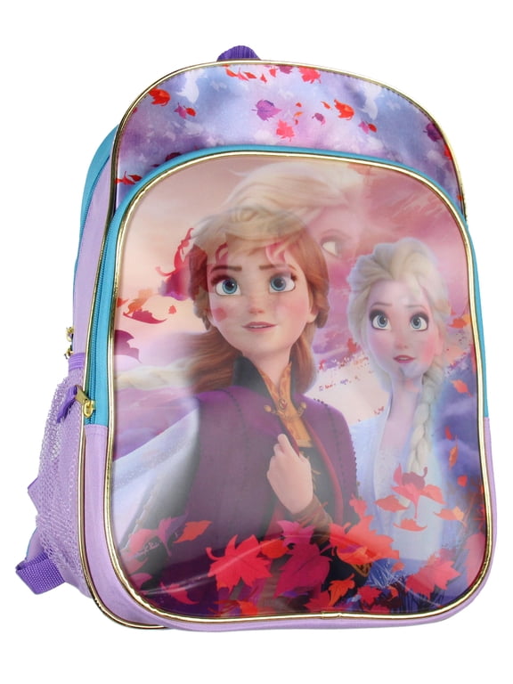 Disney Frozen II Elsa And Anna 2-Image Lenticular Kids 16" Backpack Tote Bag