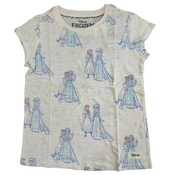 Disney Frozen II Elsa & Anna Ivory Little Girl's T-Shirt - XS (4/5)