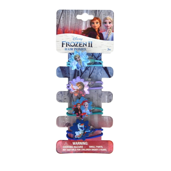 Disney Frozen II Elsa Anna Olaf Hair Ties Ponies (4-Ct)