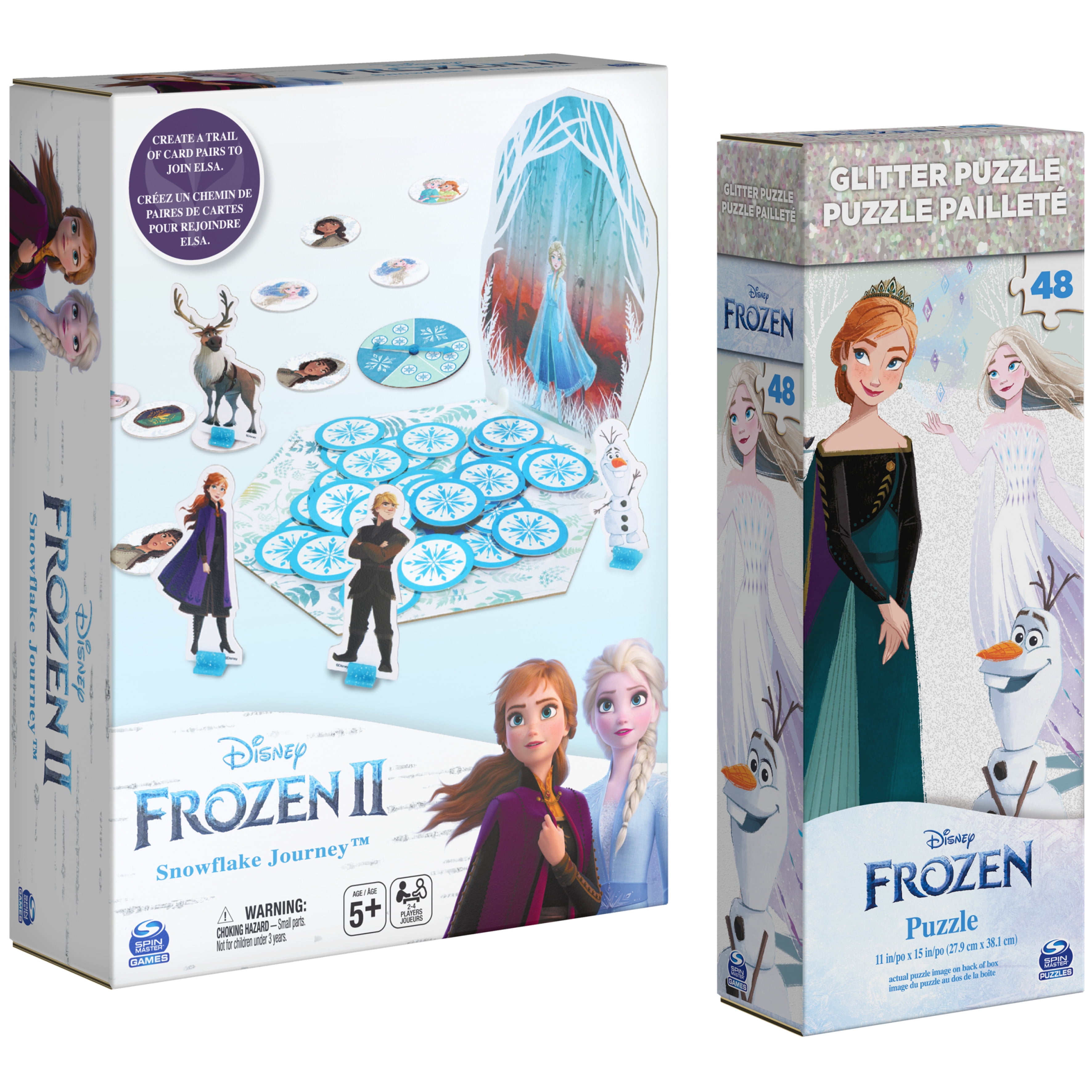 Disney's Frozen glitter puzzle. Mod podge puzzle saver and glitter.