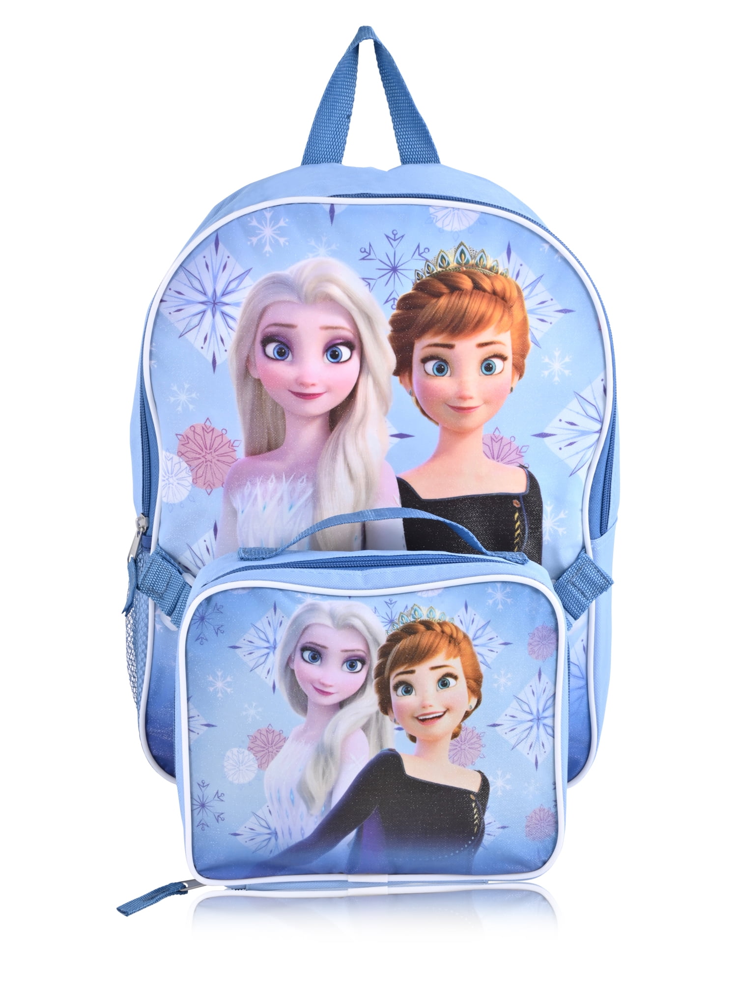 Frozen Elsa Anna and Olaf Character Authentic Licensed Blue Lunch bag