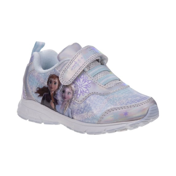 Disney Frozen II Girls Light Up Sneakers - Lavender Silver, 11