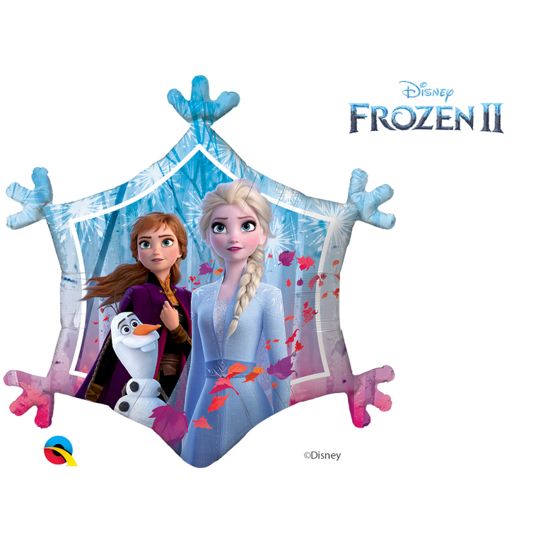 Disney Frozen II Multi-Color All Occasion and Ages Snowflake 35 Foil  Balloon