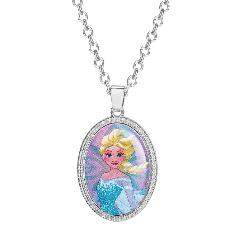 Disney Frozen II Necklace Frozen Necklace with Anna or Elsa Pendant Jewelry Frozen Jewelry Walmart