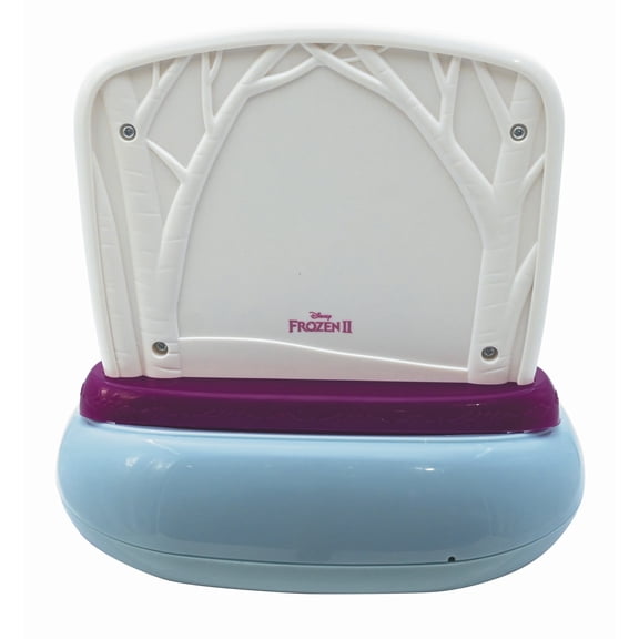 Lexibook Disney Frozen 2 Elsa & Anna, Projector Alarm Clock with Sounds, Night Light, Time Projection onto the Ceiling, Sound Effects, Battery-powered, Blue/purple