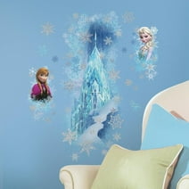 Disney Frozen Ice Palace ft. Elsa & Anna Giant Wall Decals With Glitter