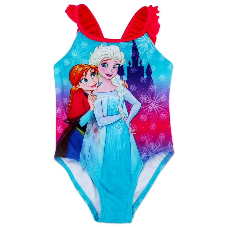 Disney Frozen Infant Baby Girls One Piece Bathing Suit 12 Months