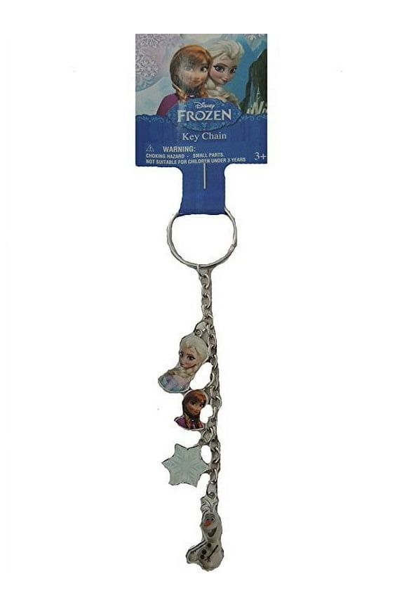 Frozen Key Chain 4 metal charm Elsa, Anna, Olaf and Snowflake