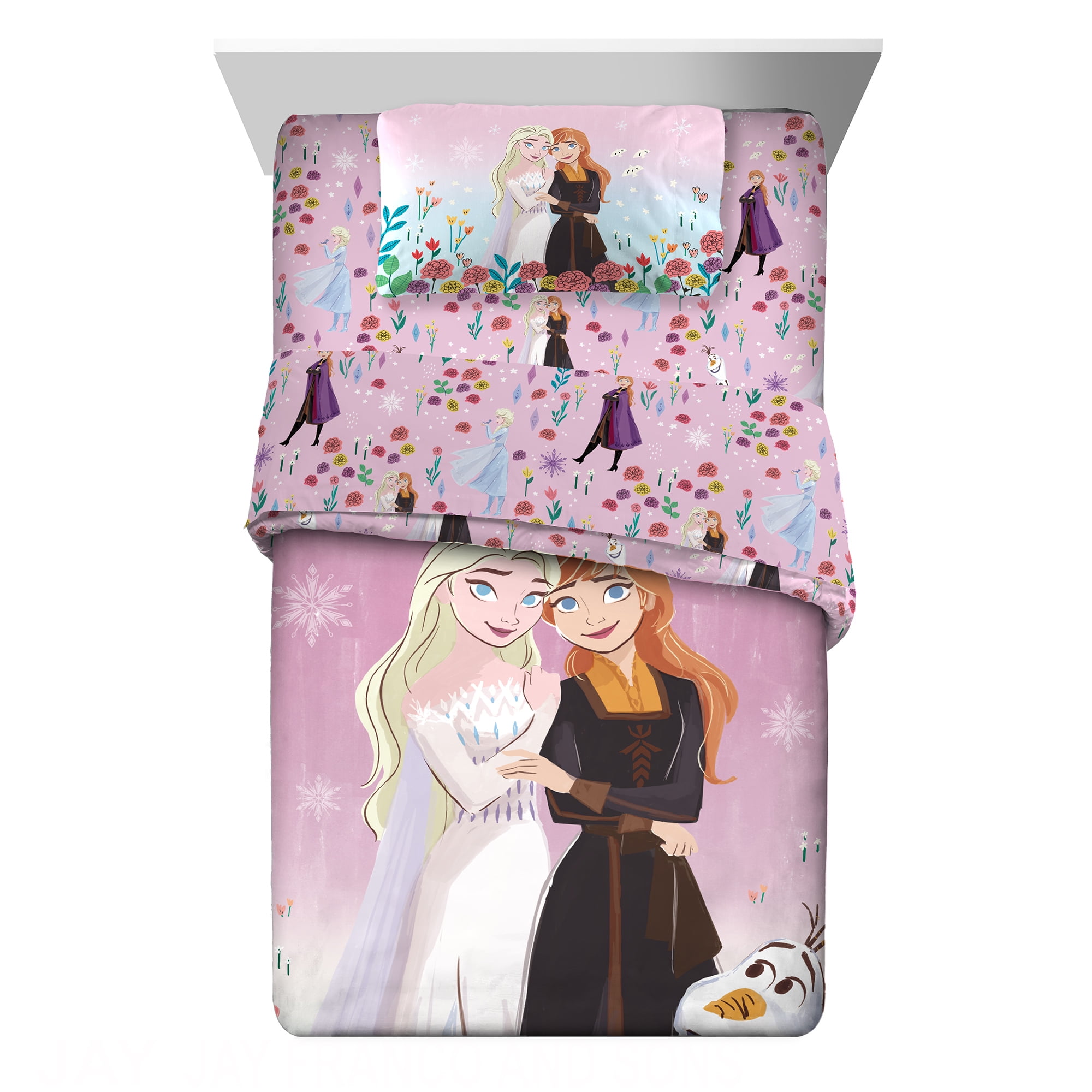 Disney Frozen Kids Twin Bed in a Bag, Comforter and Sheets