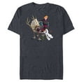 thumbnail image 1 of Disney Frozen Kristoff Olaf Sven T-Shirt- Short Sleeve Blended T-Shirt for Adults - Customized-Navy Heather, 1 of 5