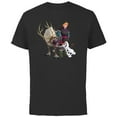 thumbnail image 1 of Disney Frozen Kristoff Olaf Sven T-Shirt - Short Sleeve Cotton T-Shirt for Adults - Customized-Black, 1 of 5
