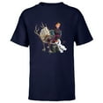 thumbnail image 1 of Disney Frozen Kristoff Olaf Sven T-Shirt - Short Sleeve T-Shirt for Kids - Customized-Navy, 1 of 5