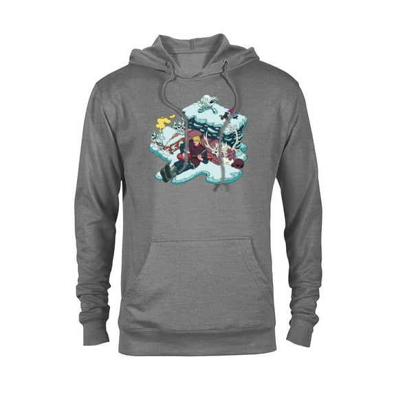 Disney Frozen Kristoff, Sven, Anna & Marshmallow - Pullover Hoodie for Adults - Customized-Athletic Heather
