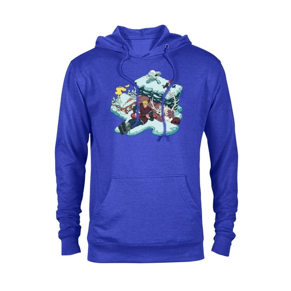 Disney Frozen Kristoff, Sven, Anna & Marshmallow - Pullover Hoodie for Adults - Customized-Royal