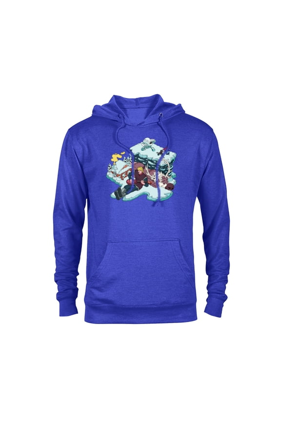 Frozen Kristoff, Sven, Anna & Marshmallow - Pullover Hoodie for Adults - Customized-Royal