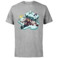 thumbnail image 1 of Disney Frozen Kristoff, Sven, Anna & Marshmallow - Short Sleeve Cotton T-Shirt for Adults - Customized-Athletic Heather, 1 of 5