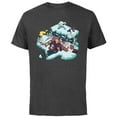 thumbnail image 1 of Disney Frozen Kristoff, Sven, Anna & Marshmallow - Short Sleeve Cotton T-Shirt for Adults - Customized-Charcoal, 1 of 5