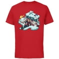 thumbnail image 1 of Disney Frozen Kristoff, Sven, Anna & Marshmallow - Short Sleeve Cotton T-Shirt for Adults - Customized-Red, 1 of 5
