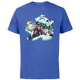 thumbnail image 1 of Disney Frozen Kristoff, Sven, Anna & Marshmallow - Short Sleeve Cotton T-Shirt for Adults - Customized-Royal Heather, 1 of 5