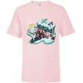 thumbnail image 1 of Disney Frozen Kristoff, Sven, Anna & Marshmallow - Short Sleeve T-Shirt for Kids - Customized-Soft Pink, 1 of 5