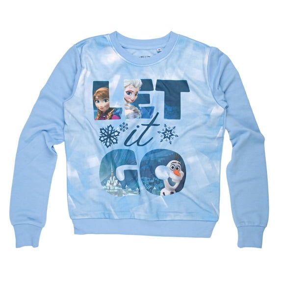 Disney Frozen Let It Go Mens Blue Sweater Shirt | M