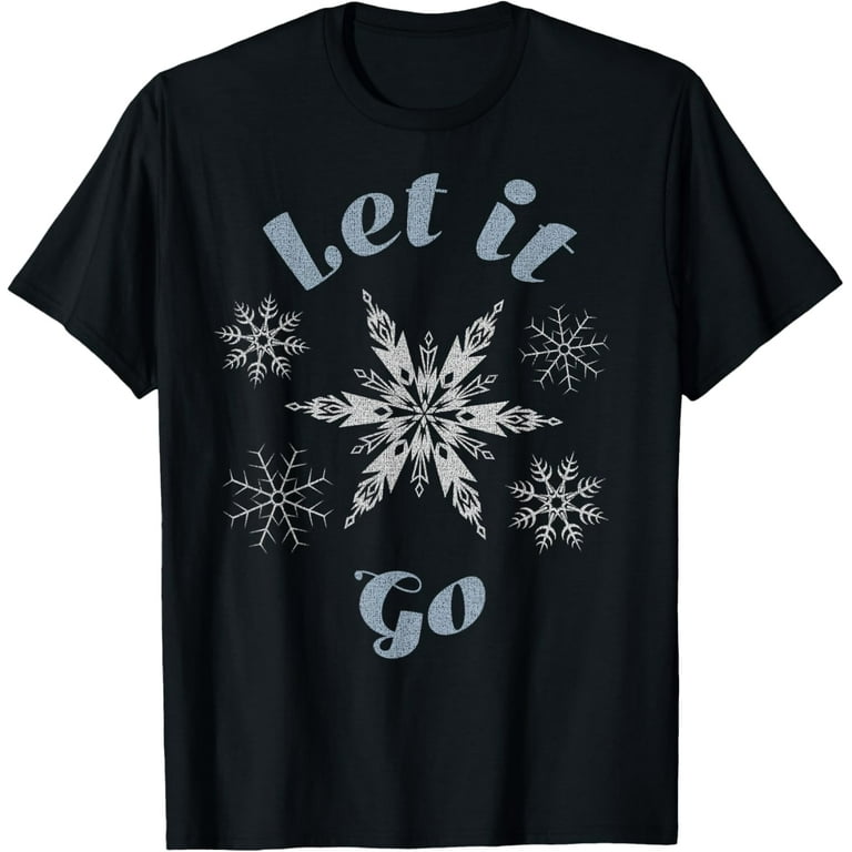 Disney Frozen Let It Go Snowflake T-ShirtMen's and women's gift