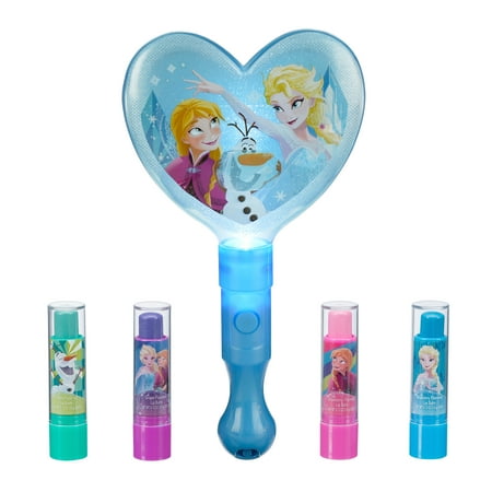 Disney Frozen Lip Balm Gift Set with Light-Up Mirror, 5 Pieces ($9.99 Value)
