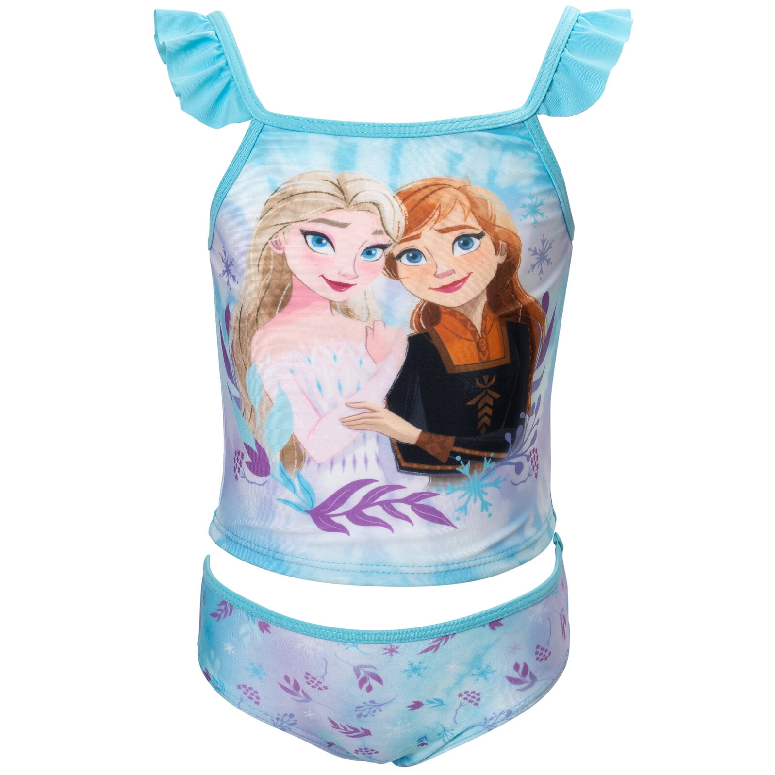 Pyamas Elsa Disney Frozen Little Girls' 2-Piece Tankini Bathing Suit Set Elsa Anna ...