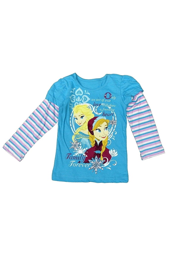 Frozen Little Girls' Toddler Long Sleeve Shirt Family Forever 2T