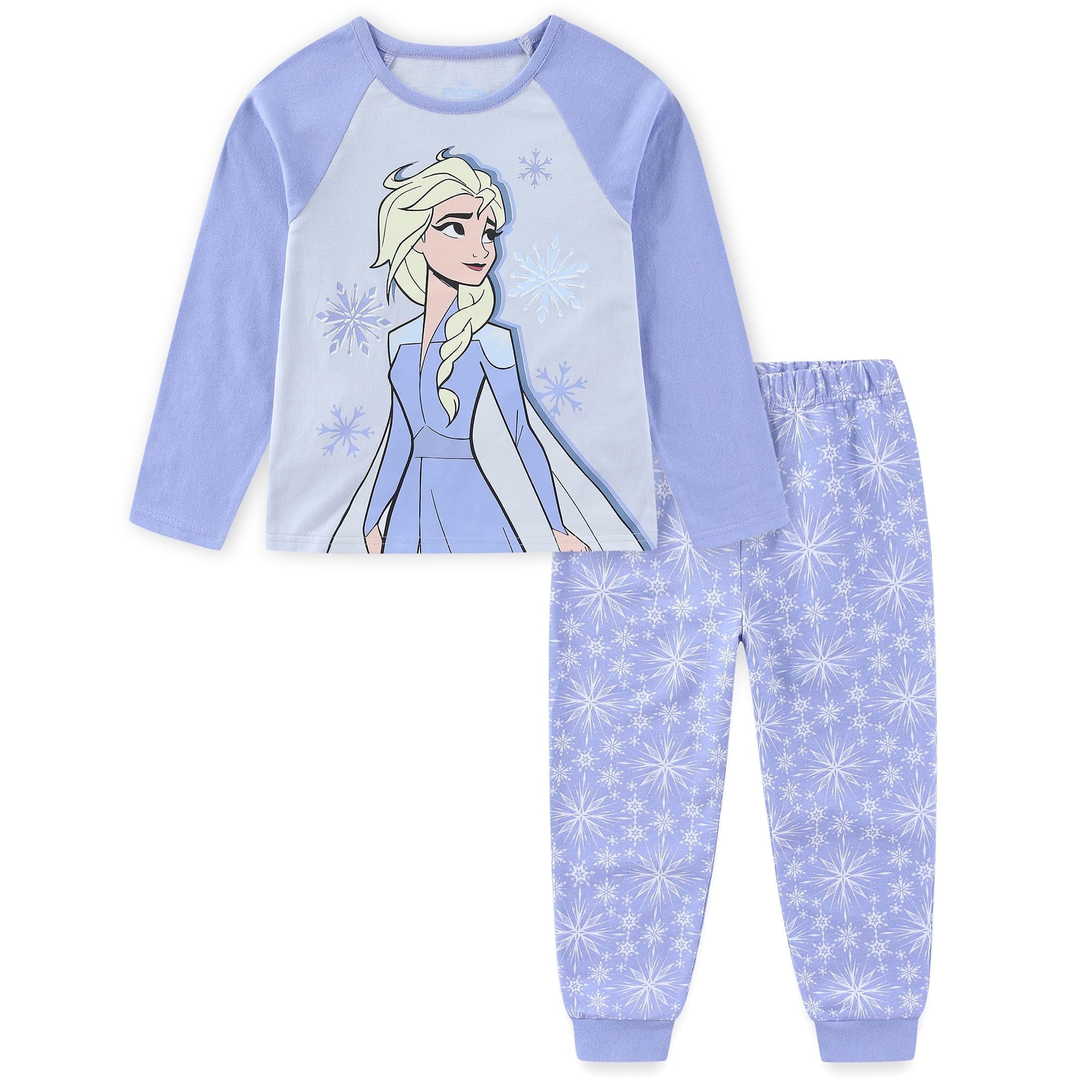 Disney Frozen Long Sleeve Shirt and French Terry Pants Set (Girls), 2 Piece Set, Sizes 2T-6X