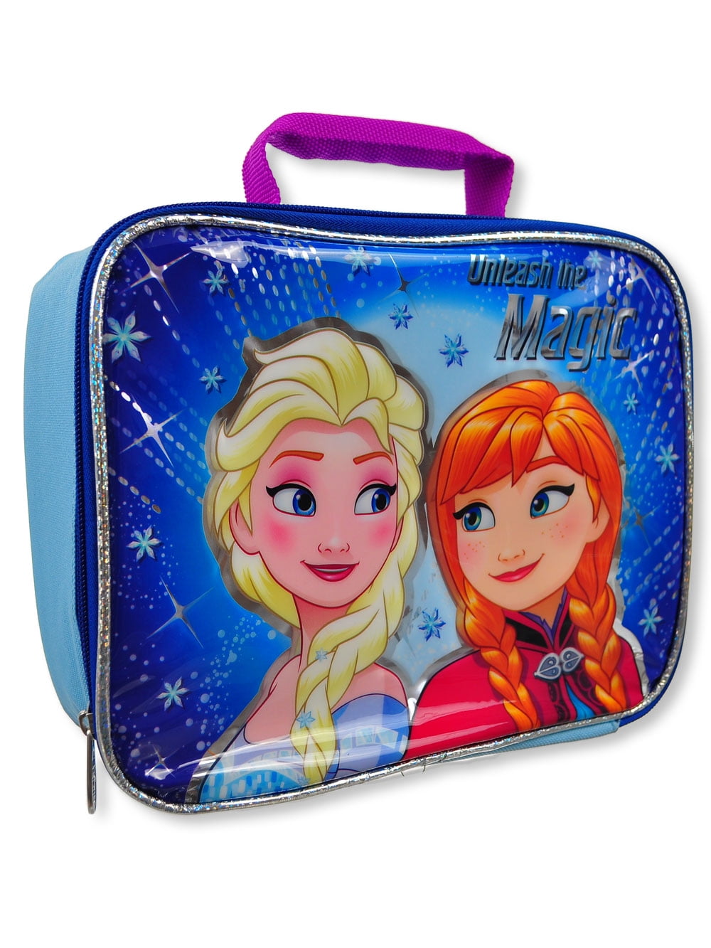 Disney Frozen Girl's Elsa Compartment Soft Lunch Box (blue/magic
