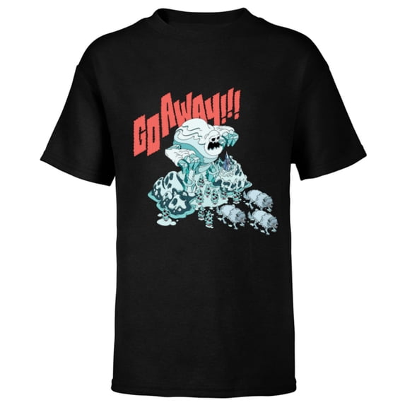Disney Frozen Marshmallow Go Away! - Short Sleeve T-Shirt for Kids - Customized-Black