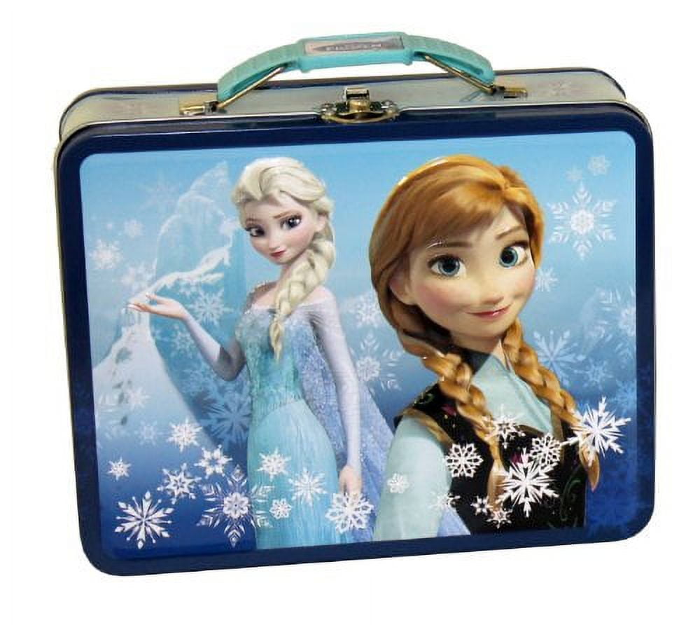  The Tin Box Company Disney Frozen Stack Store and Carry Tin.  Stackable Tin Box with Handle,Blue and White XL : Toys & Games