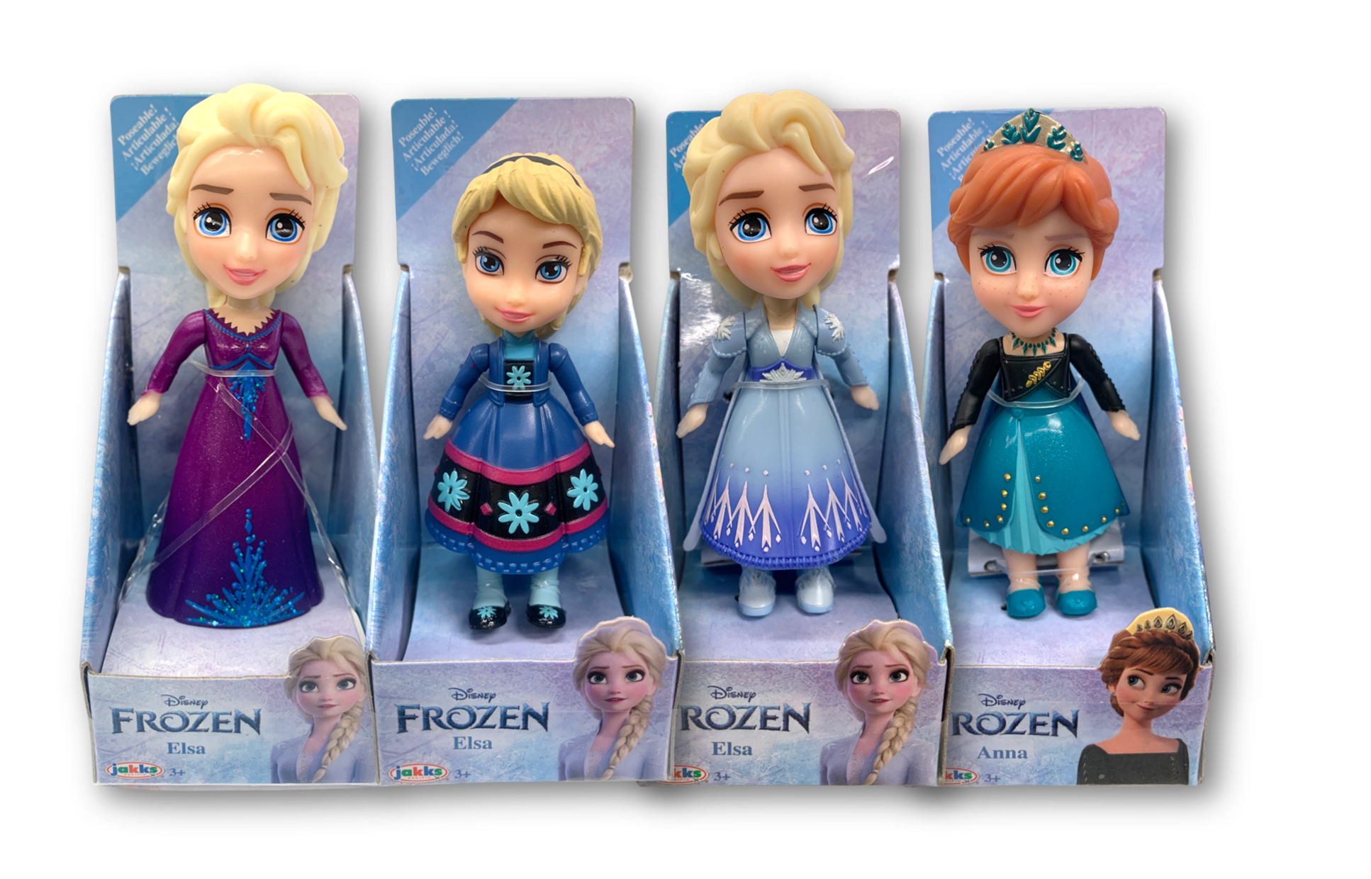 Lot of 4 Disney Frozen Plush Princess Dolls-17” Each 