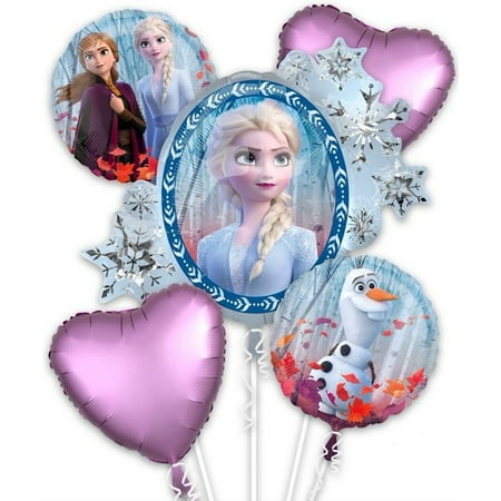 Disney Frozen Movie 2 Foil Balloon Bouquet 5 pc