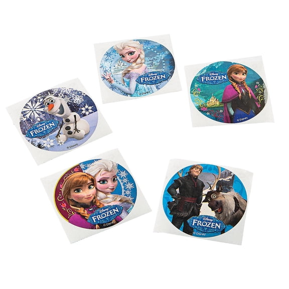 Disney Frozen Movie Stickers (100Pc) - Party Supplies - 100 Pieces
