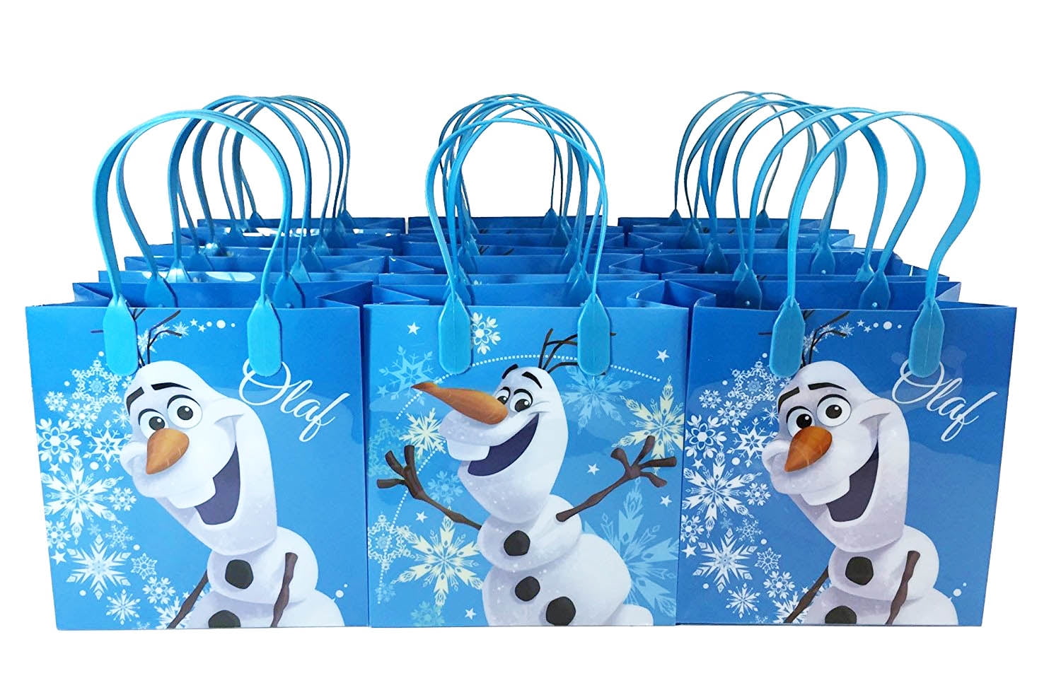 Large Plastic Disney Frozen Goodie Bags, 6ct