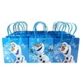 thumbnail image 1 of Disney Frozen Olaf 12 Blue party Favors Small Goodie Gift Bags 6", 1 of 5
