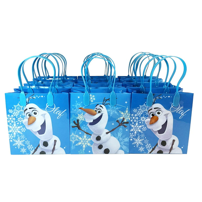 Disney Frozen Olaf 12 Blue party Favors Small Goodie Gift Bags 6 