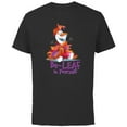 thumbnail image 1 of Disney Frozen Olaf Autumn Fall Funny Be-LEAF in Yourself - Short Sleeve Cotton T-Shirt for Adults - Customized-Black, 1 of 5