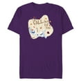 thumbnail image 1 of Disney Frozen Olaf Autumn Fall Funny “I’m FALLing for You” - Short Sleeve Blended T-Shirt for Adults - Customized-Purple, 1 of 5