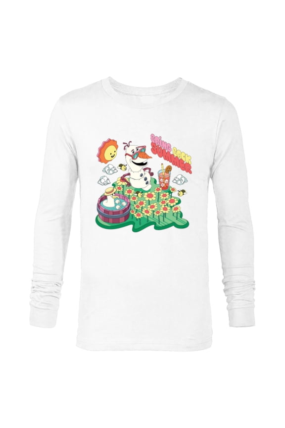 Frozen Olaf Bring Back Summer - Long Sleeve T-Shirt for Men - Customized-White